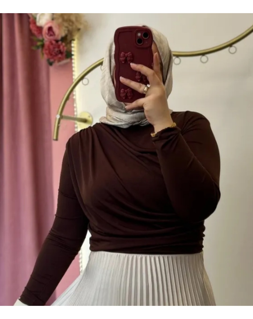 LUFTHİMM Bel ve Omuz Büzgülü Bluz görsel 3