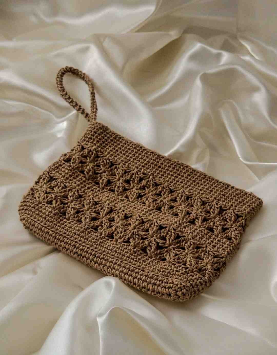 Mihri Shine Mihrishine Şık Clutch Çantası | El Yapımı Örgü Çanta