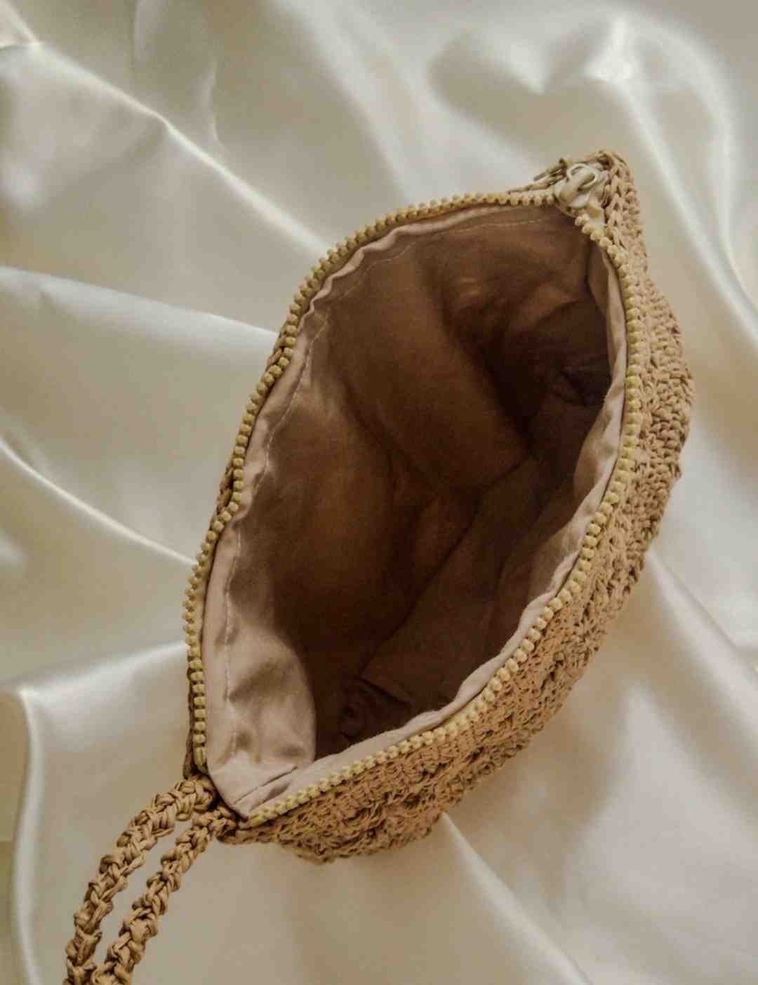 Mihri Shine Mihrishine Şık Clutch Çantası | El Yapımı Örgü Çanta görsel 4