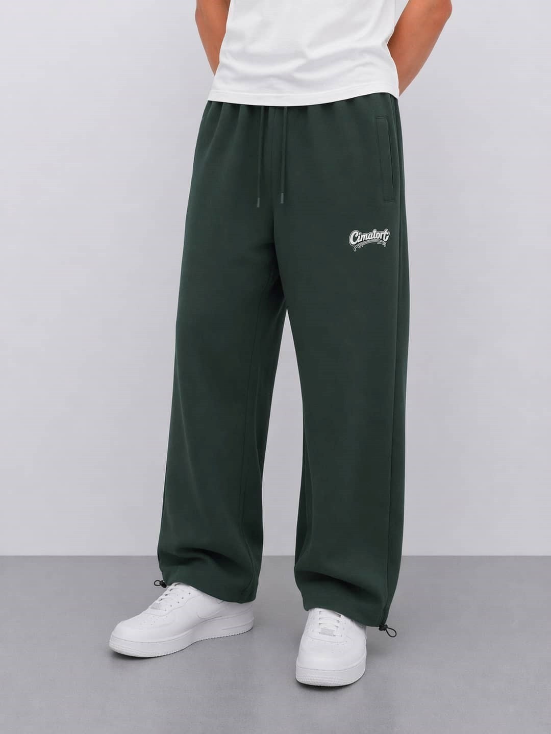 Ohepmoda Erkek Baggy Kalıp Baskılı Düz Rahat Günlük Eşofman Altı