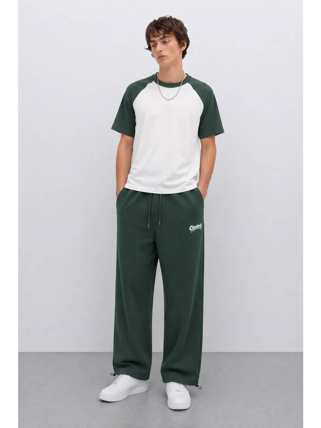 Ohepmoda Erkek Baggy Kalıp Baskılı Düz Rahat Günlük Eşofman Altı görsel 8