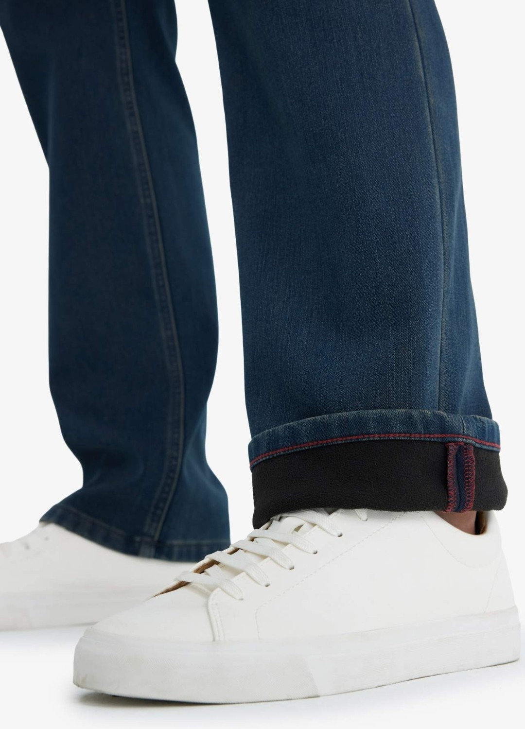 DeFacto Sıcak Tutan Diago Comfort Fit Yüksek Bel Geniş Paça Düz Paça Termal Polarlı Jean Pantolon V0796AZ25WN görsel 6