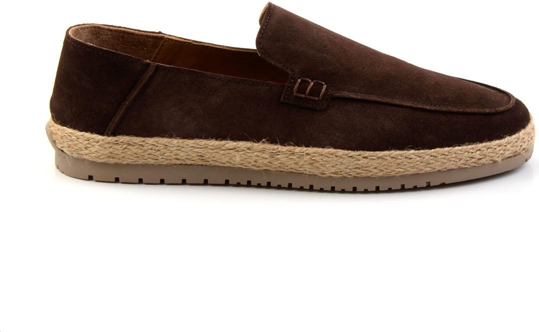 Bambi Lacivert Leather Erkek Espadril E01589500002 görsel 4
