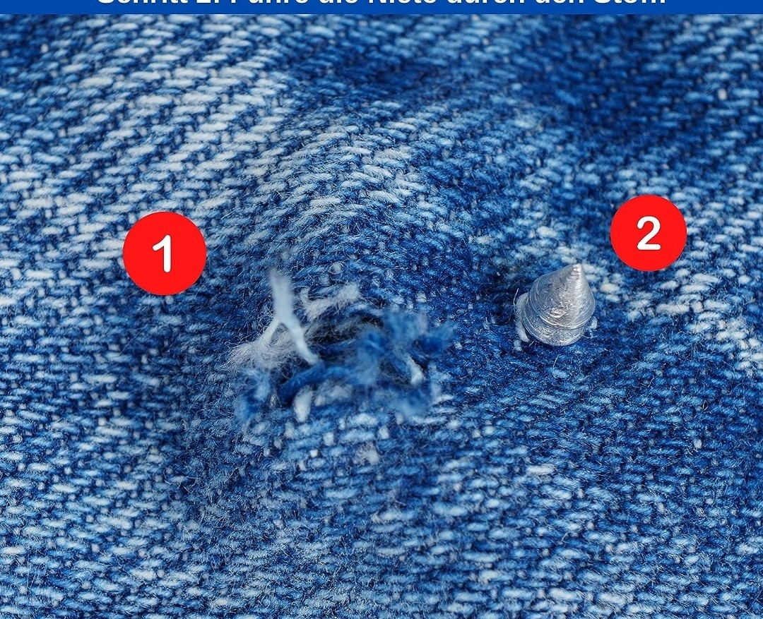 My Vintage 4 Büyük 8 Küçük Kot Pantolon Düğmesi görsel 5