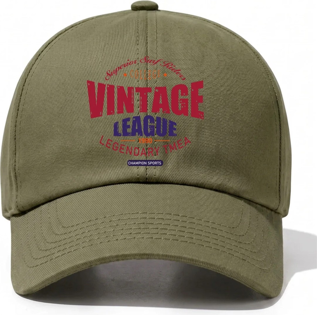 L'eivor Vintage League Baskılı Çıt Çıtlı Şapka görsel 4