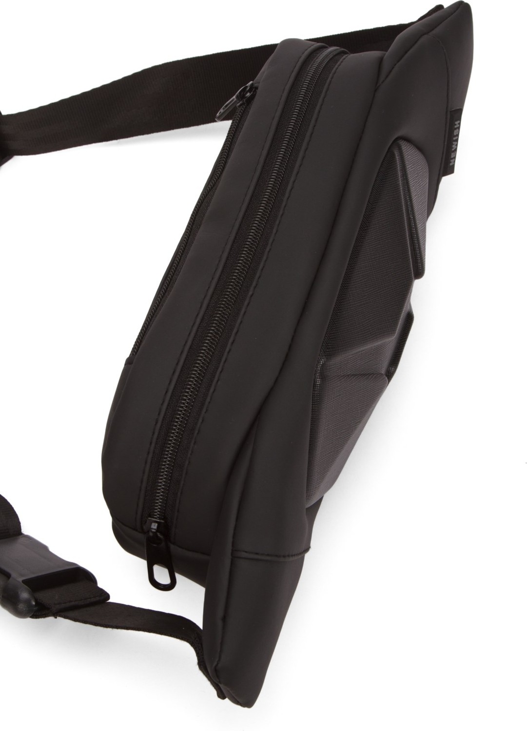 Newish Erkek Siyah Deri Crossbody Çapraz Göğüs Omuz ve Bel Çantası NEW333 görsel 5