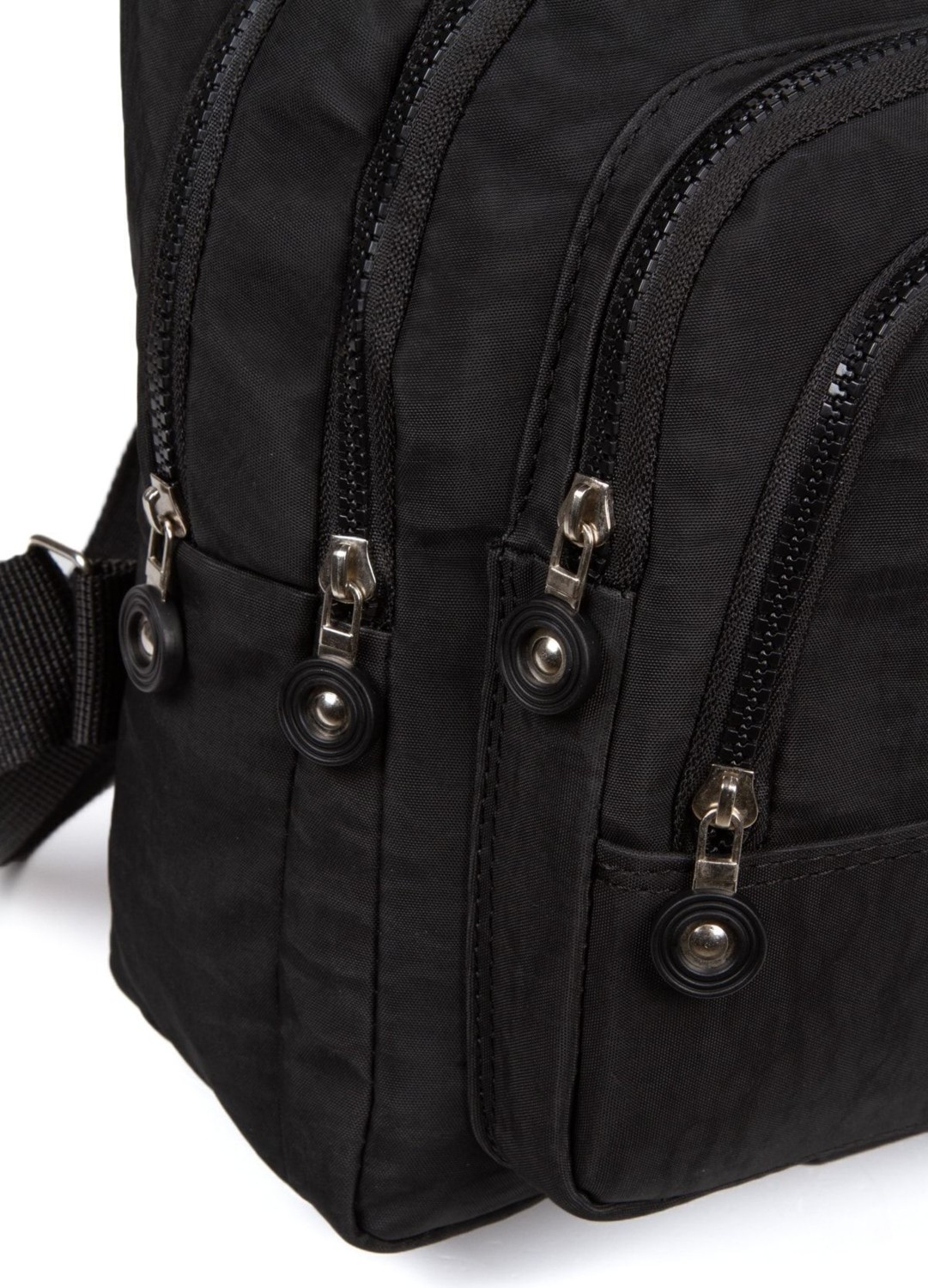 Av A Dos Siyah Unisex Krinkıl Kumaş Çok Bölmeli Sırt Çantası Günlük Çok Gözlü Suya Dayanıklı görsel 6
