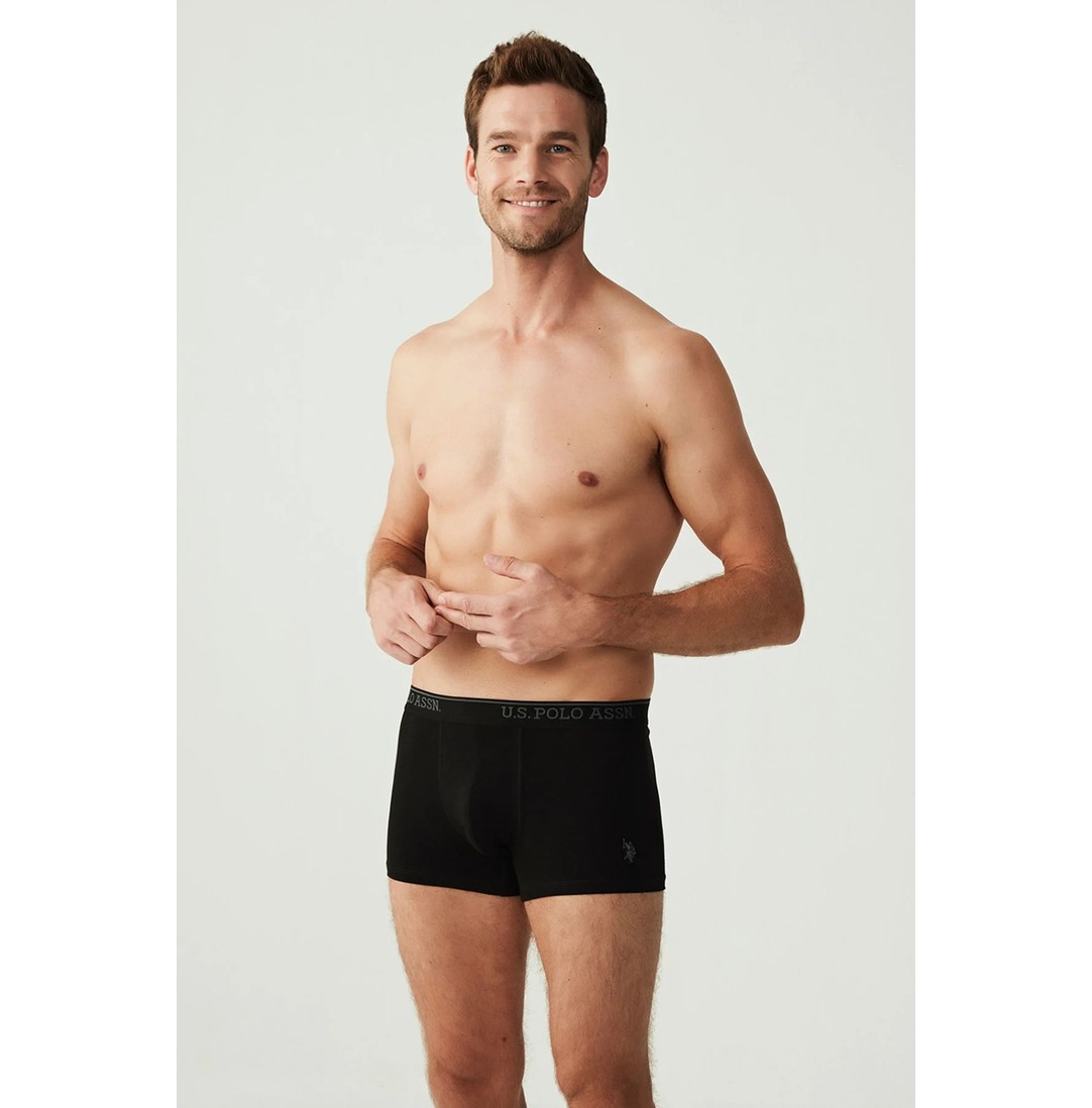 U.S. Polo Assn. Erkek Beyaz 3'lü Boxer 80097 görsel 2