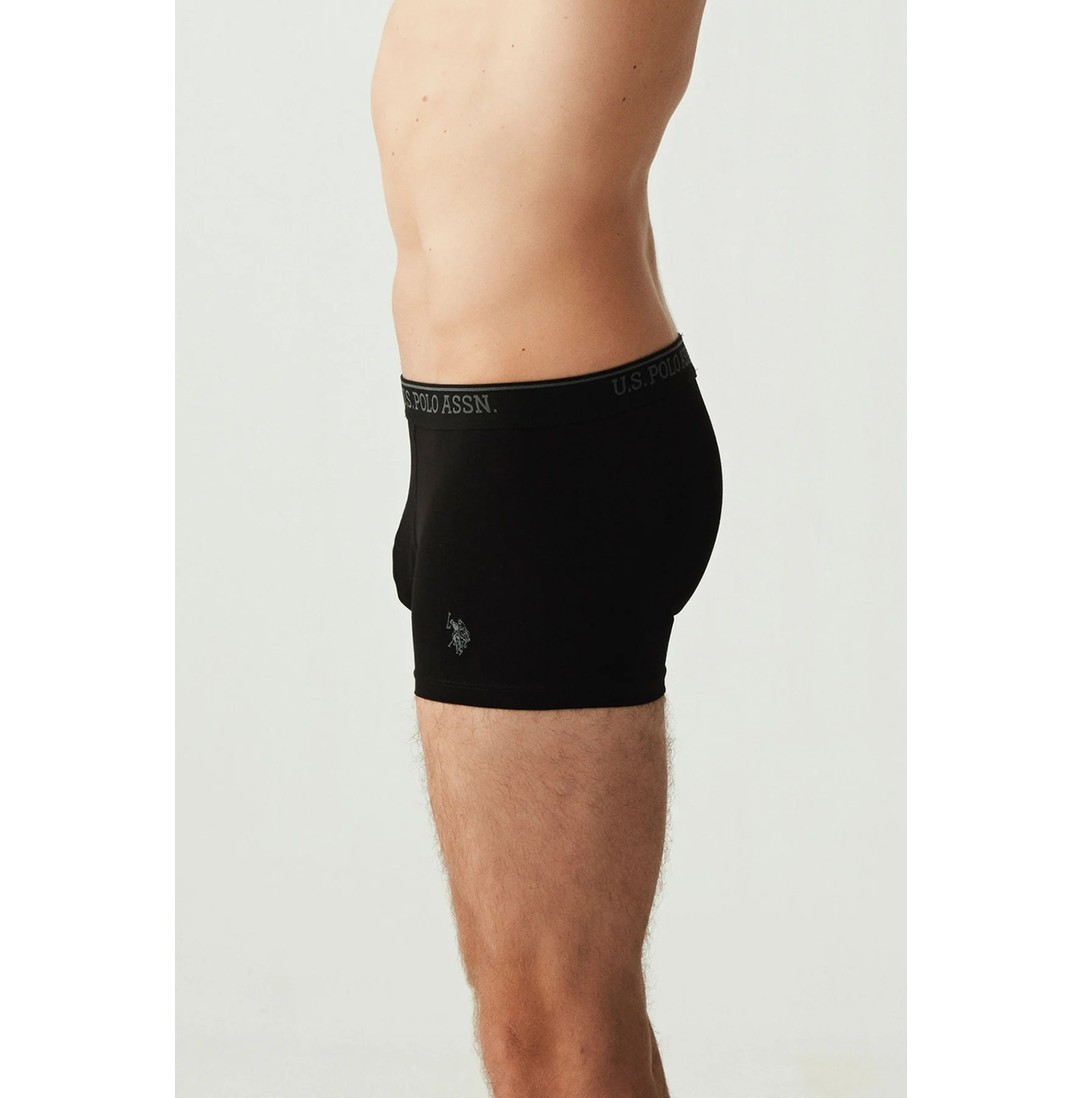 U.S. Polo Assn. Erkek Beyaz 3'lü Boxer 80097 görsel 3