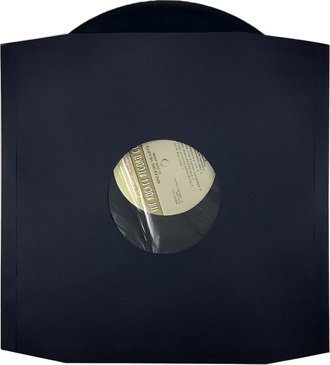 Aesco Çıtırtılı Sesler Siyah Antistatik Lp (12") Plak Zarfı (20 Adet) görsel 2