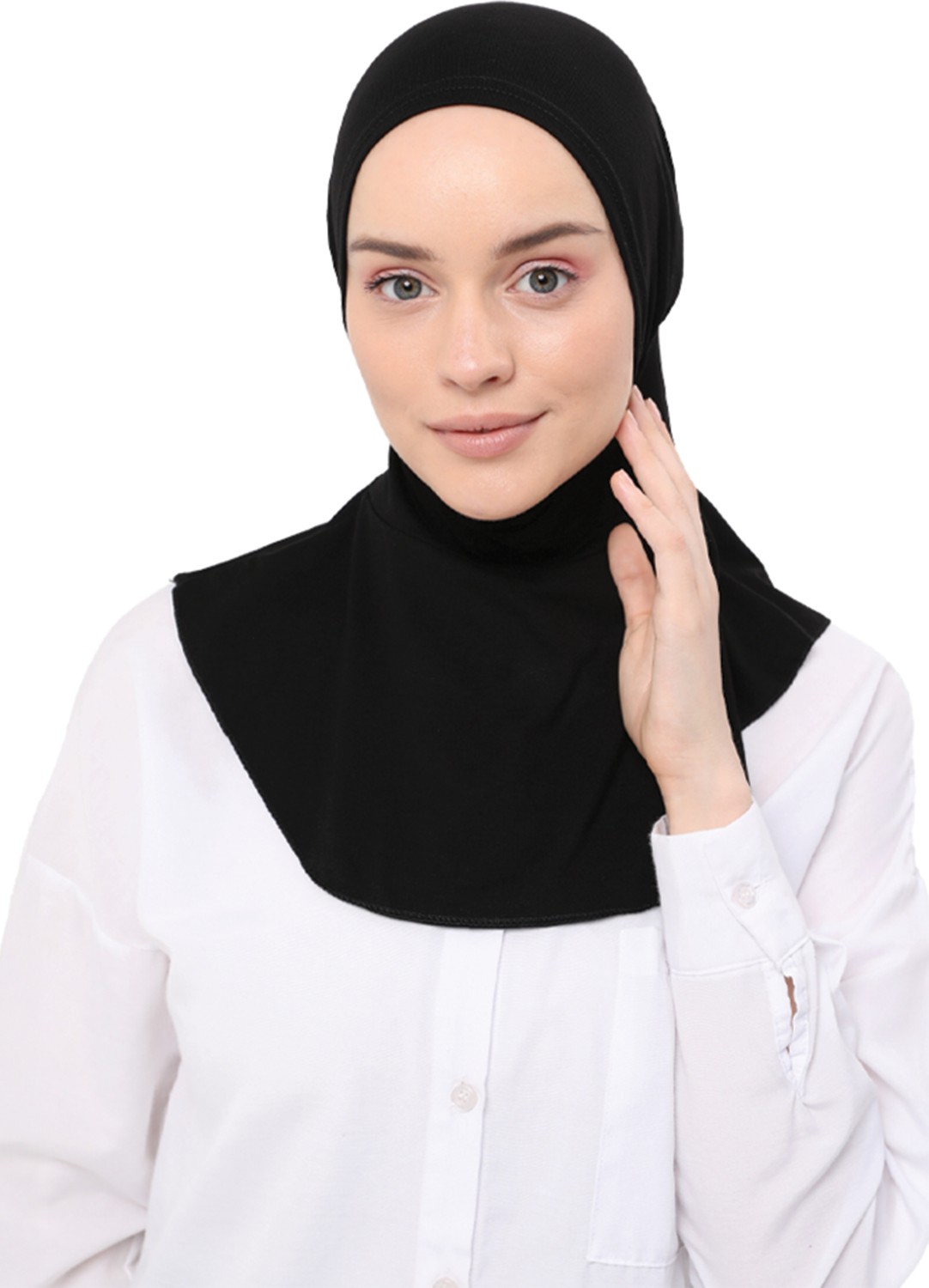 Altobeh Kadın Tesettür Pratik Boyunluklu Hijab - Sporcu Bone - Pudra