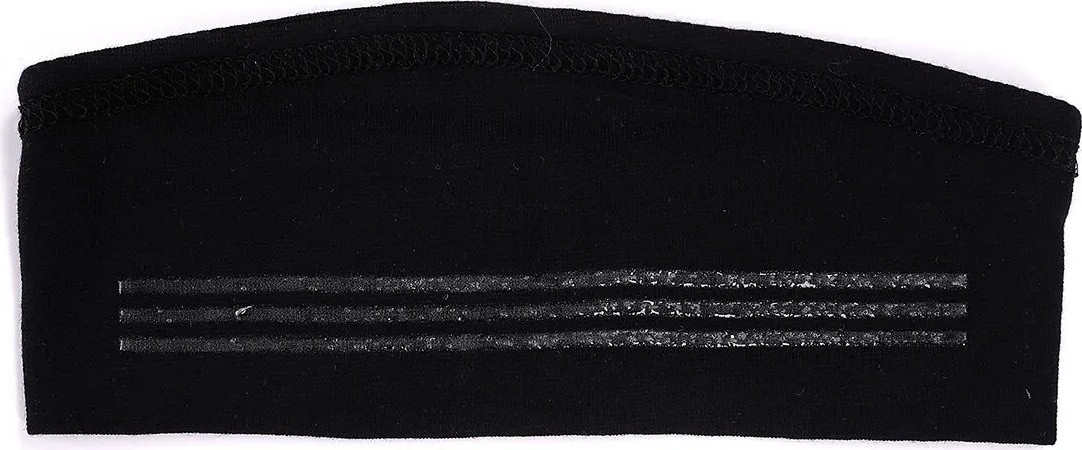 Melodi Scarf Sihirli Yapışkanlı Kaymayan Bandana Spor Bone Siyah görsel 4