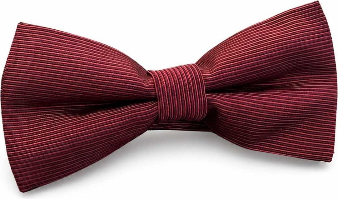 Kravatkolik Bordo Düz Ipek Papyon SB206 görsel 6