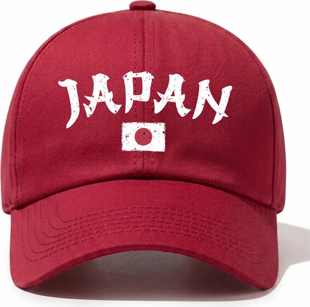 L'eivor Japan Baskılı Siyah Çıt Çıtlı Şapka görsel 7