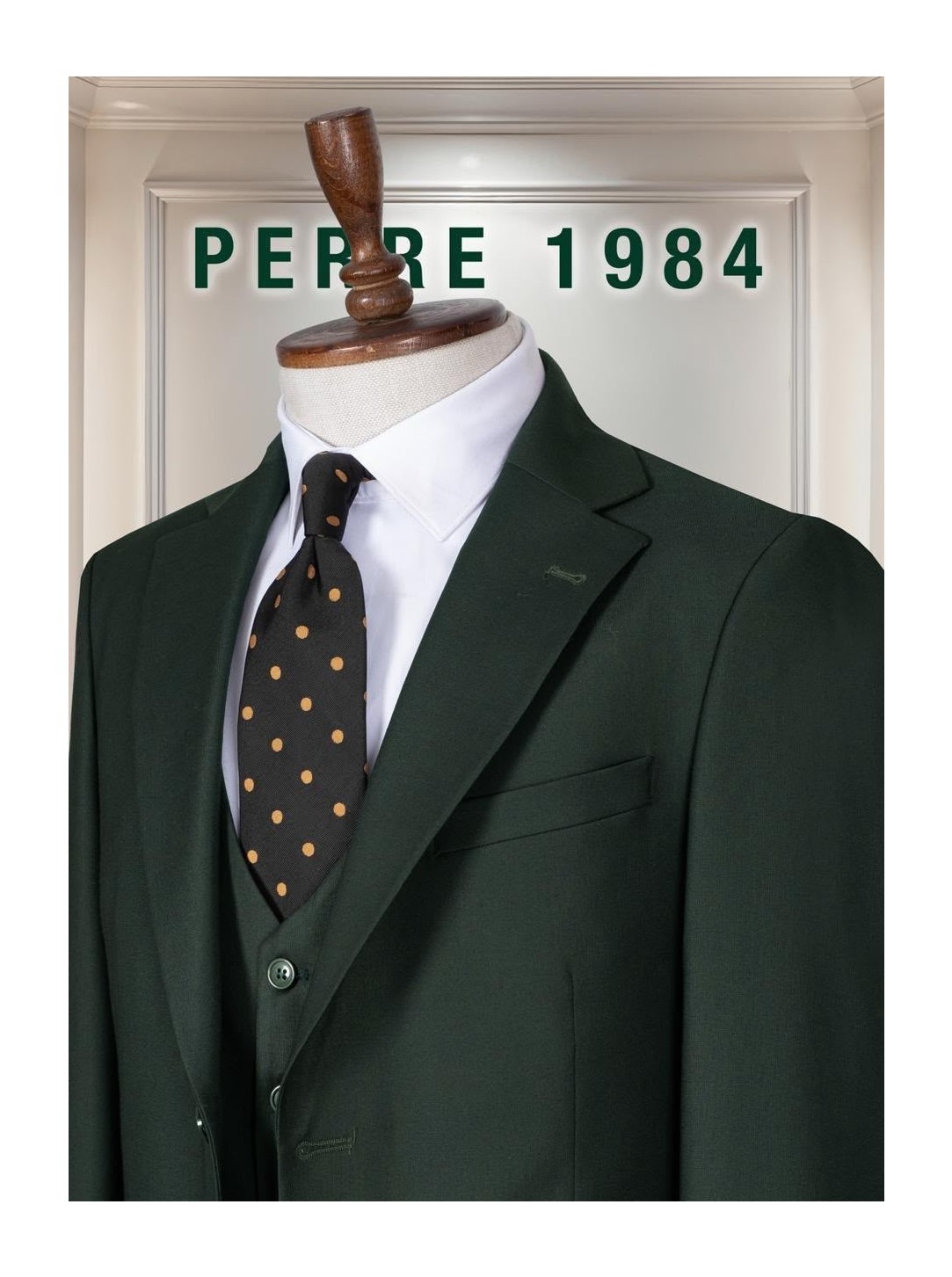 Perre 1984 Erkek Slim Fit 3'lü Takım Elbise, Ceket, Yelek ve Pantolon, Likralı Viskon Kumaş görsel 6