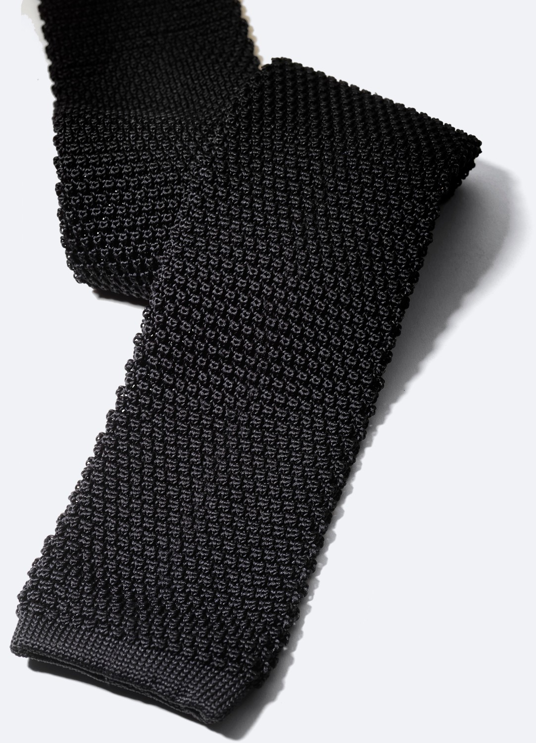 AVVA Erkek Siyah Mikrofiber Örgü Kravat A32Y9900 görsel 3