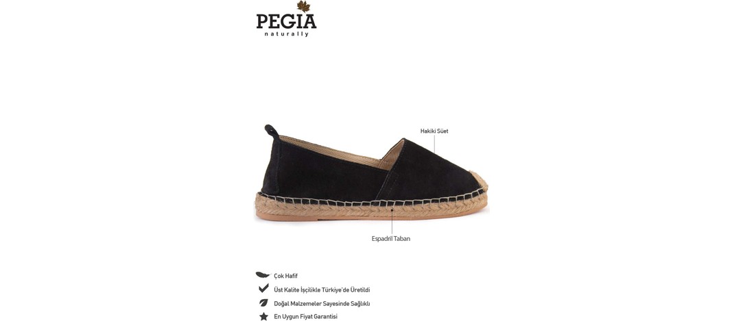 Pegia Kadın Espadril Ayakkabı DG6026 görsel 2