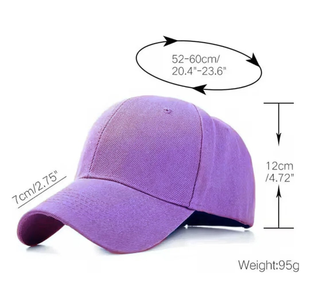 L'eivor Baskısız Düz Baseball Çıt Çıtlı Şapka görsel 6