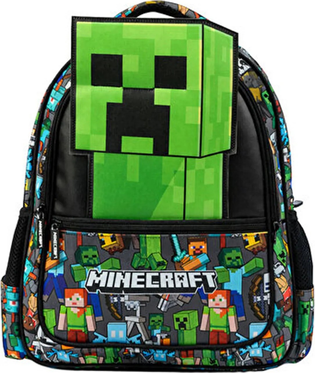 Minecraft Yeşil Erkek Çocuk Sırt Çantası 26621-MINECRAFT Okul Çantası