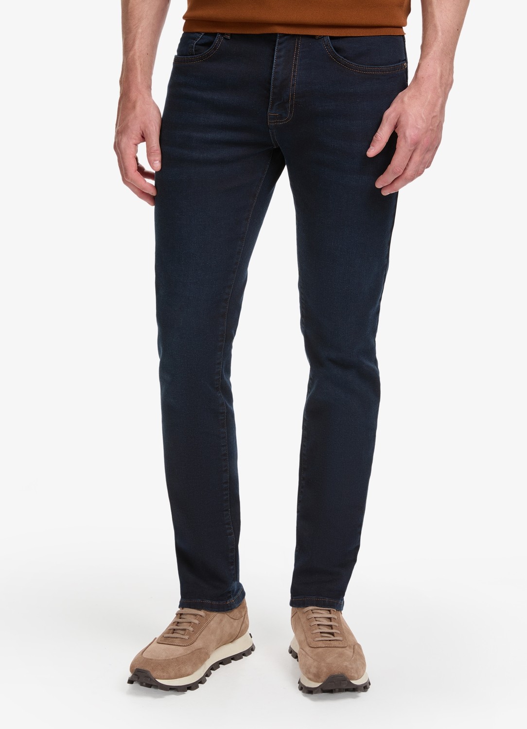 Pierre Cardin Erkek Koyu Lacivert Slim Fit Jean Pantolon 50327853-VR100 görsel 2