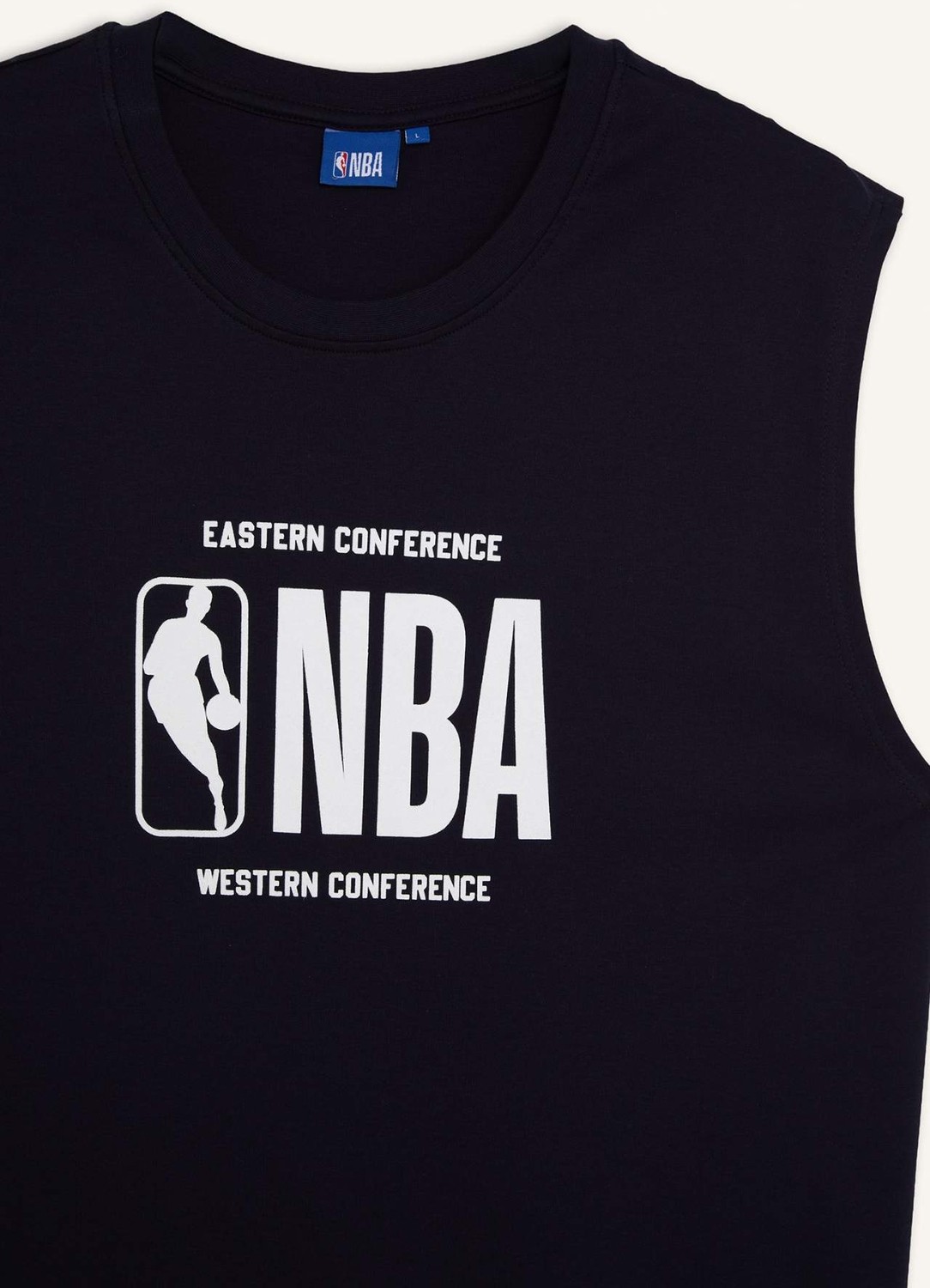 DeFacto %100 Pamuk NBA Lisanslı Boxy Fit Lacivert Atlet H3851AX26SM görsel 4