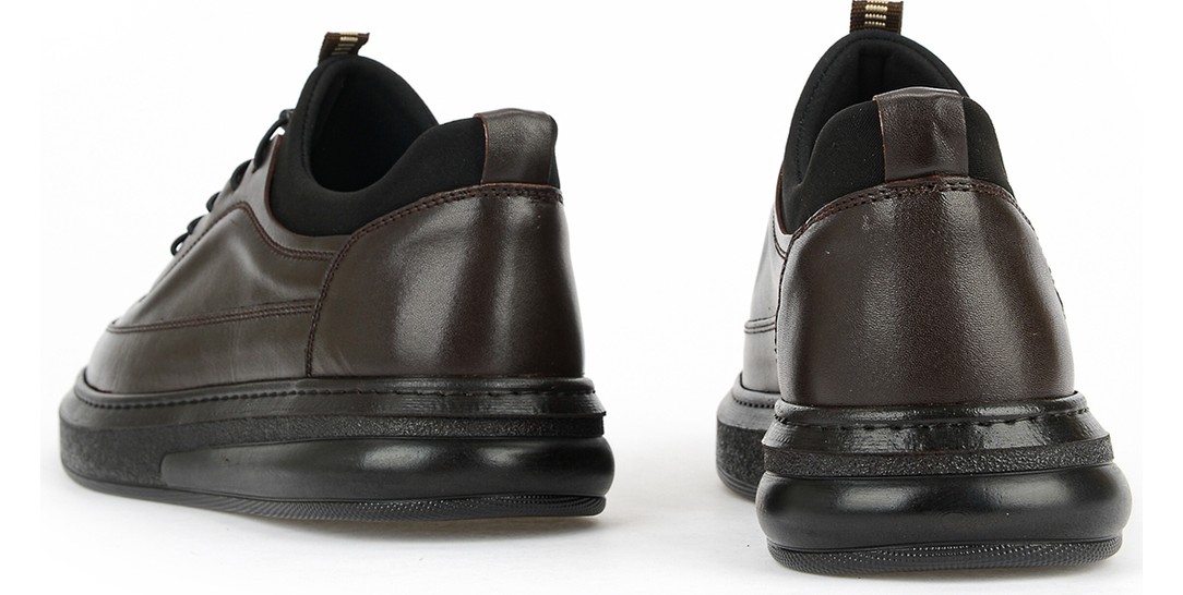 Ziya , Erkek Hakiki Deri Sneaker 163423Z88 Siyah görsel 8