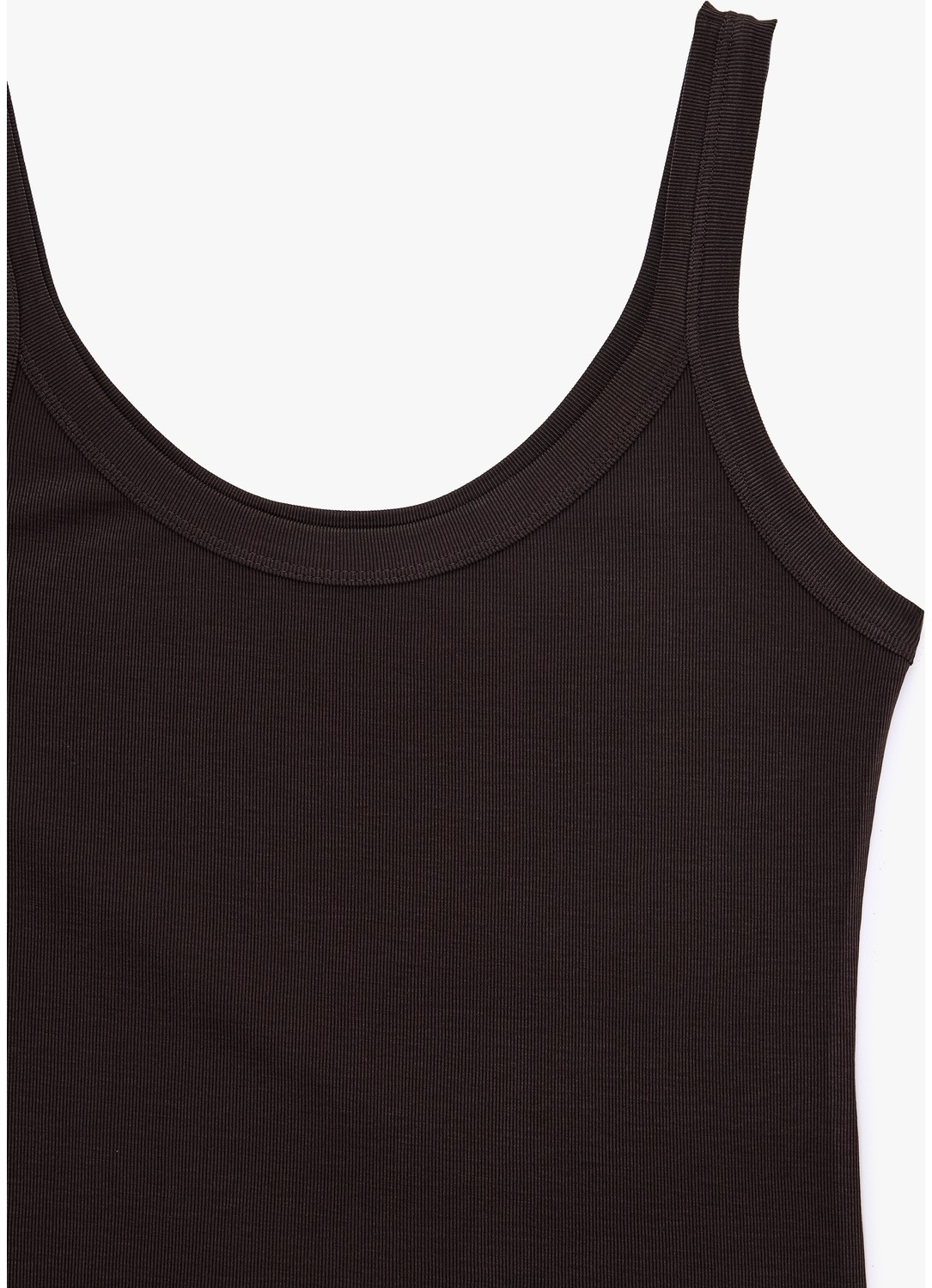 Koton Modal Kumaş Slim Fit U Yaka Askılı Top görsel 6
