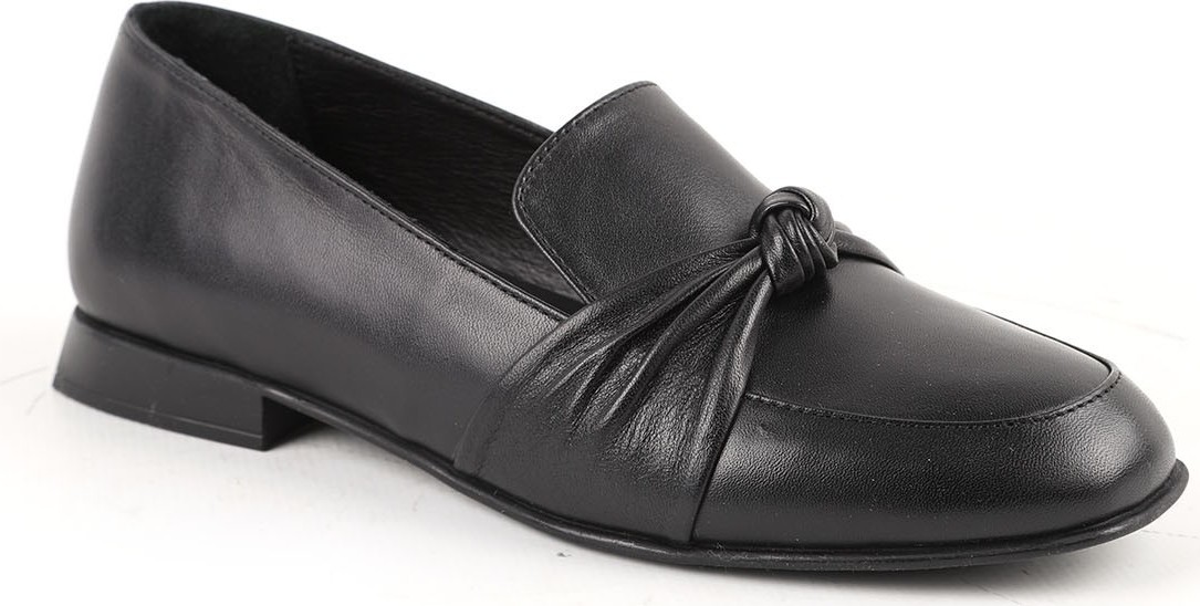 Libero L031.26103923 Hakiki Deri Düğümlü Maske Tasarımlı Kadın Günlük Comfort Loafer