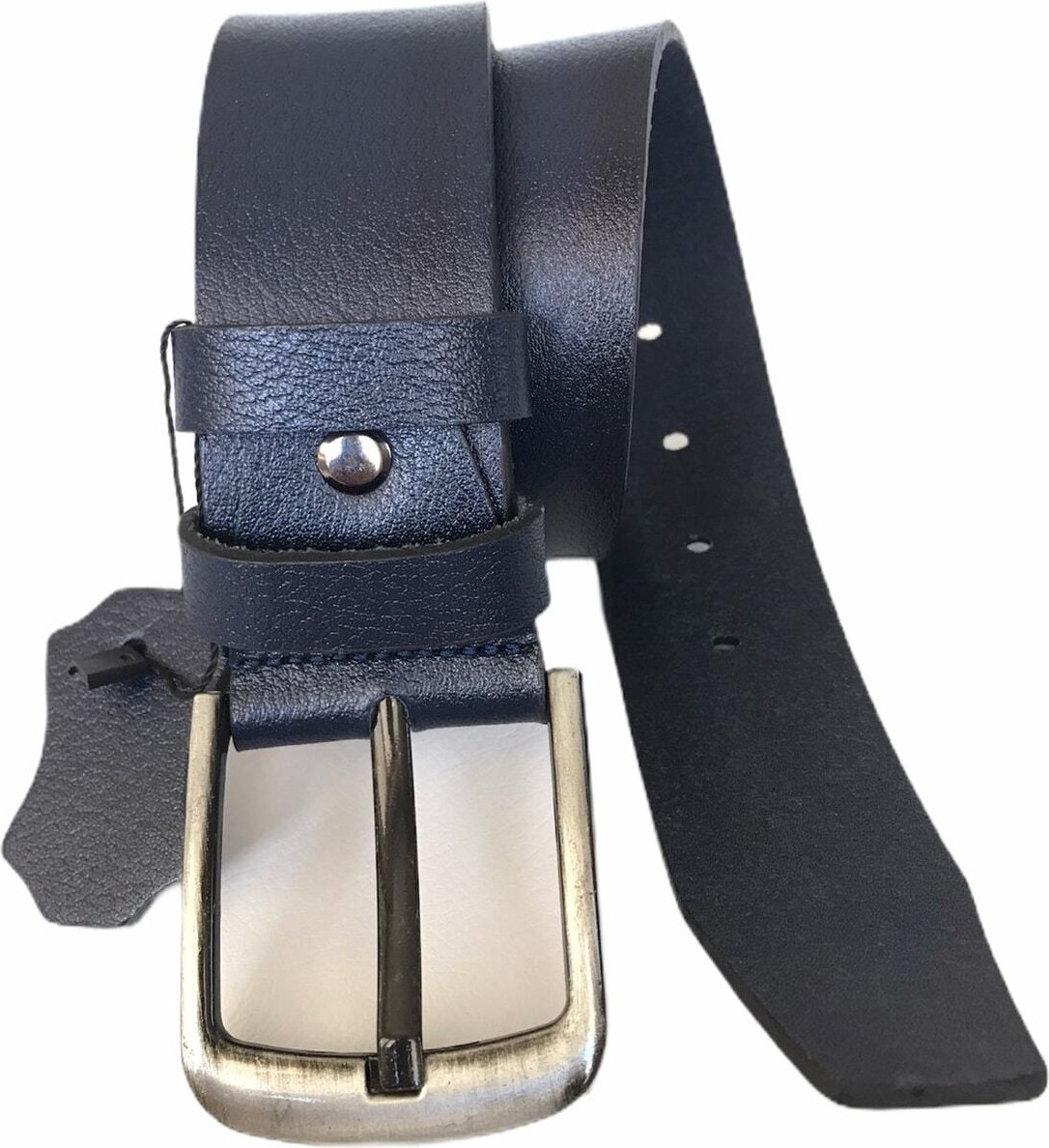 GoDeri Lacivert Lüks Deri Kot, Spor Kemer 4.5 cm görsel 8