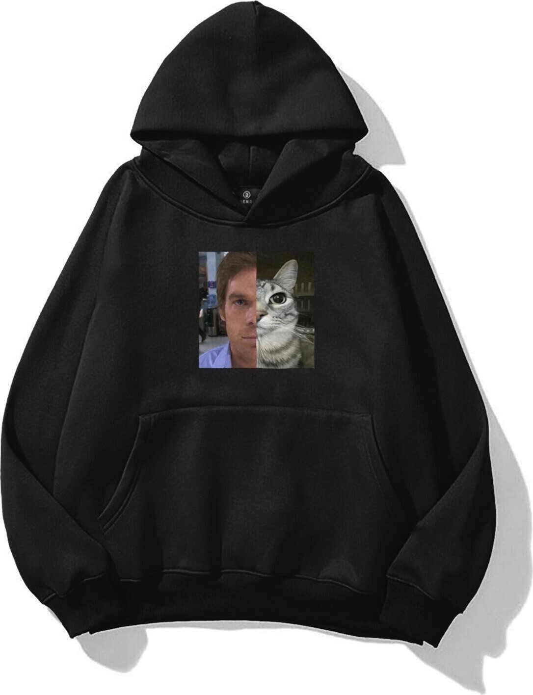 Tarzsokak Kadın Dexter Cat Sweatshirt Siyah