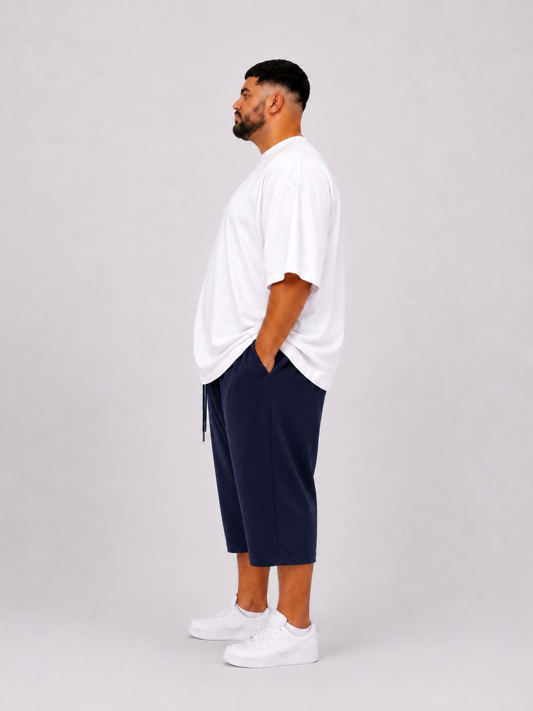 Limitless Wear Erkek Büyük Beden Şort 3xl-6xl Rahat Kesim Diz Altı Günlük Şort görsel 3