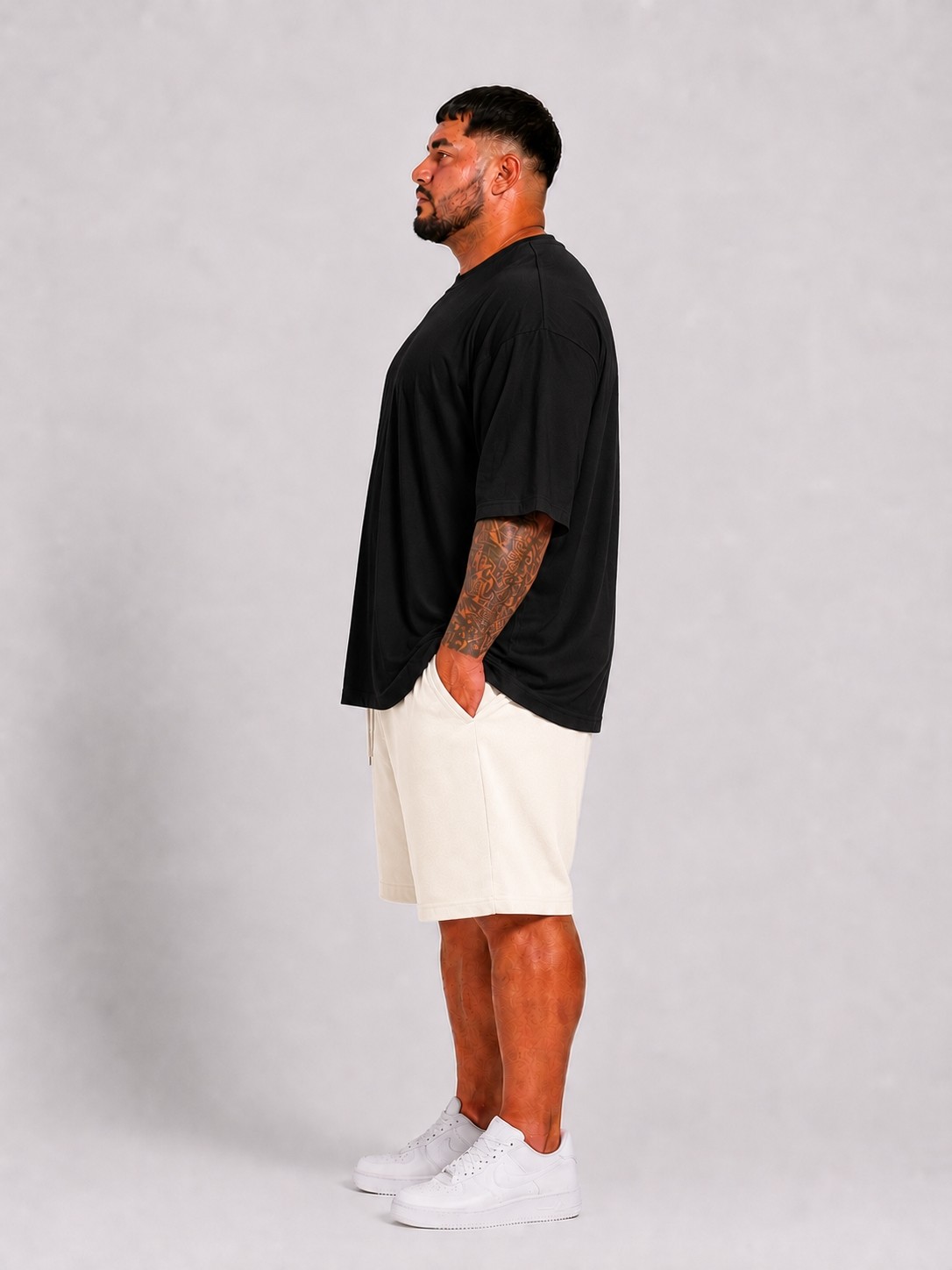 Limitless Wear Büyük Beden Erkek Bağcıklı Şort görsel 5