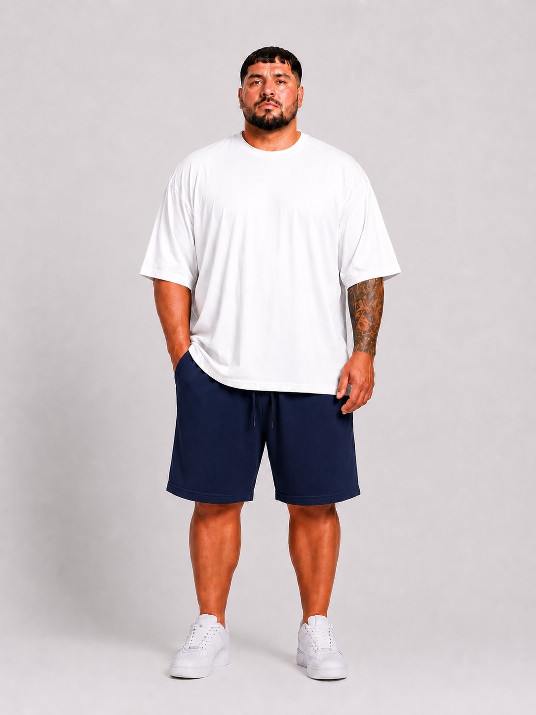 Limitless Wear Büyük Beden Erkek Bağcıklı Şort görsel 7