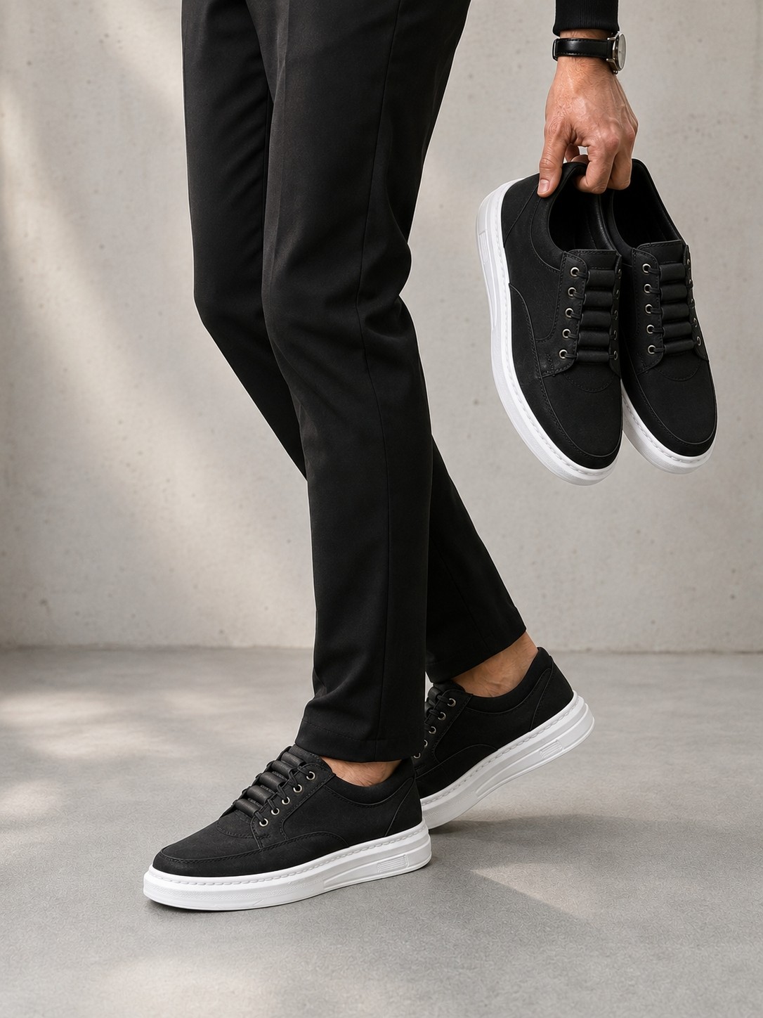 Erkek Sneaker Akıllı Bağcıklı Günlük Rahat Ayakkabı