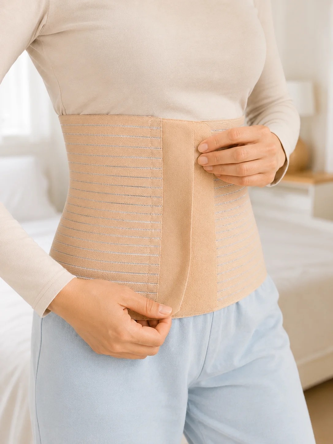 Grandor Doğum Sonrası Abdominal Korse 26 cm 4 Kademe Ayarlı Karın Toparlayıcı Korse görsel 2