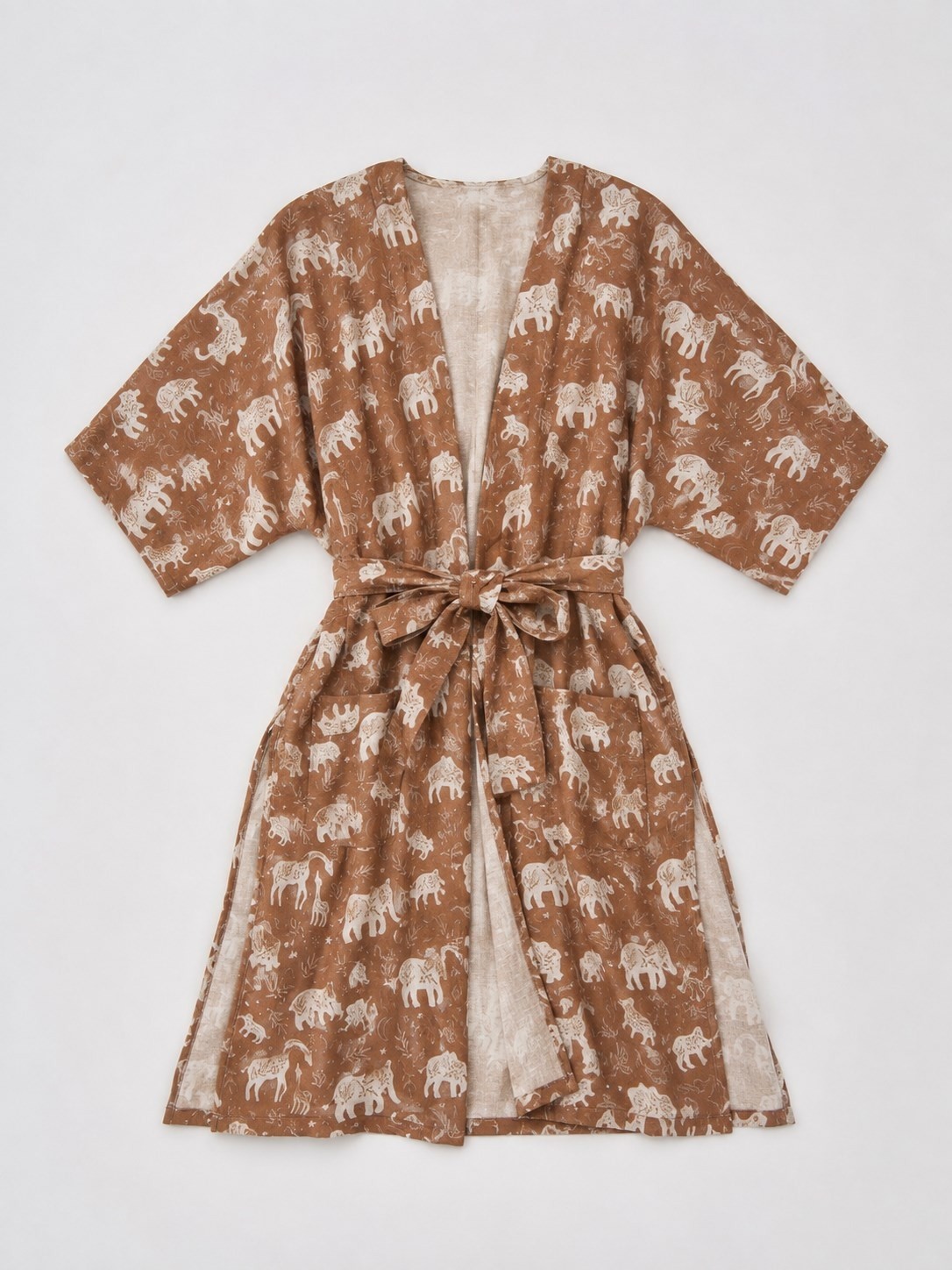 Enhitbaby Udenya Safari Müslin Kimono I %100 Pamuk