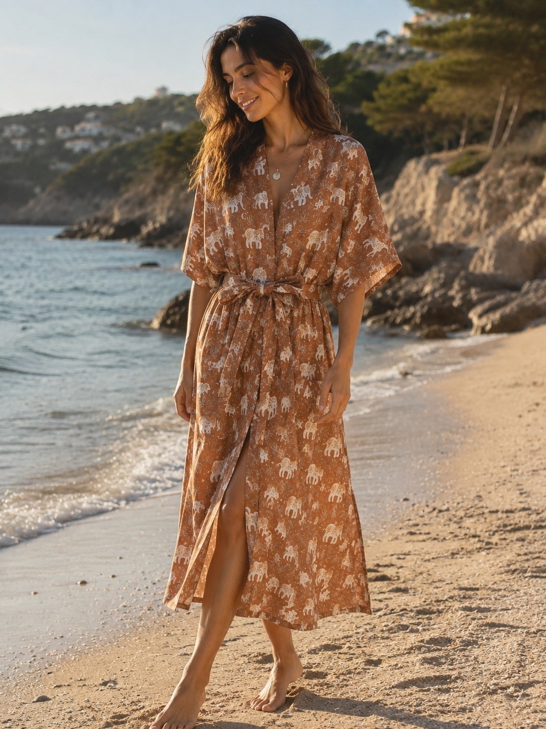 Enhitbaby Udenya Safari Müslin Kimono I %100 Pamuk görsel 2