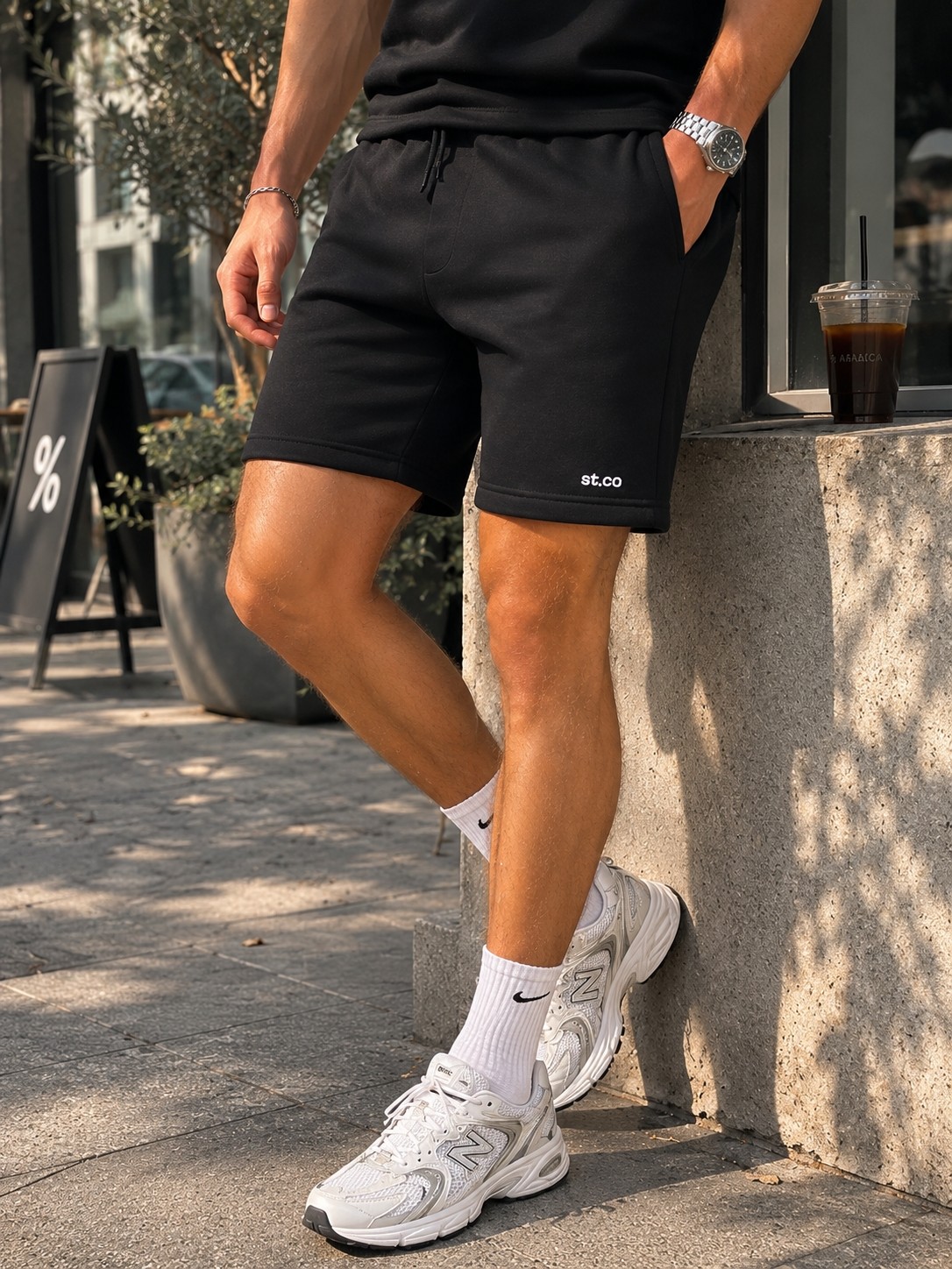 St.co Stronger Together Erkek Regular Fit Spor Şort | Training & Günlük Kullanım