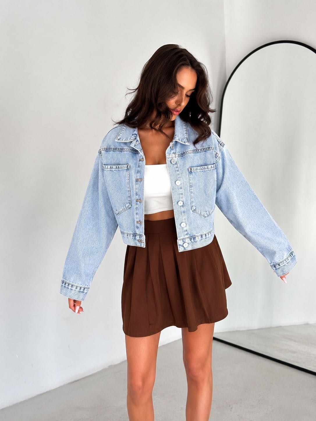 Aida Fashion Cepli Denim Ceket görsel 2