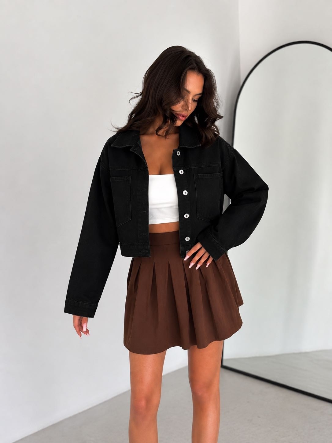 Aida Fashion Cepli Denim Ceket görsel 4