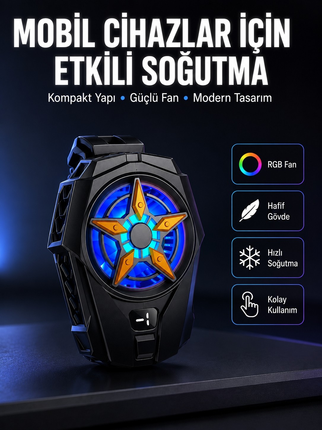 Esranın Dünyası Evrensel Uyumlu Type-C Şarjlı Cep Telefonu Radyatörü Yeni Nesil - Lisinya