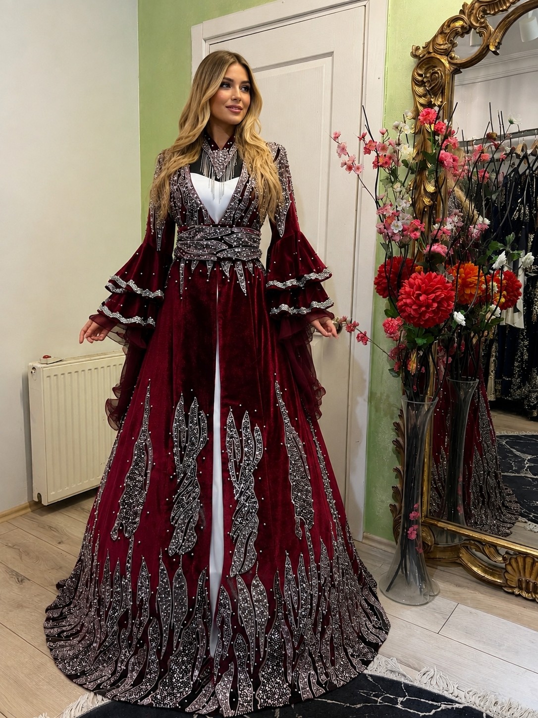 ZK Zümrüt Kaftan Zümrüt Kına Kaftanı