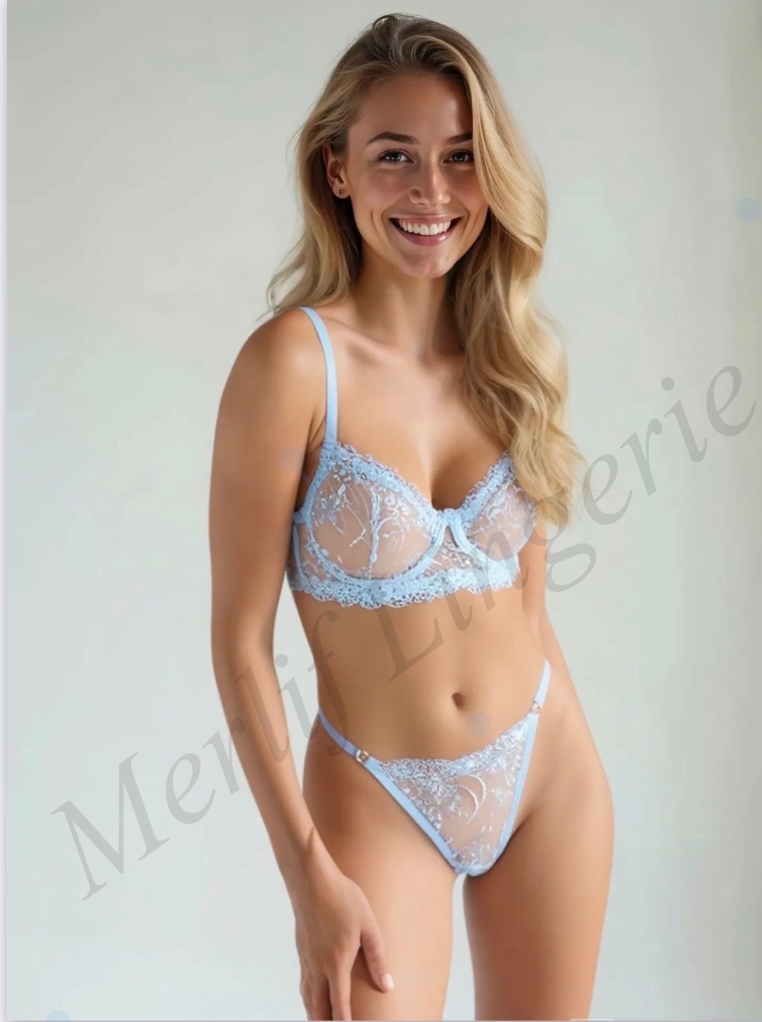 Merlif Lingerie Kırmızı Dantelli Brode Iç Çamaşır Takımı Bralette (Balenli Sütyen &tanga) Yılbaşı, Sevgililer Günü