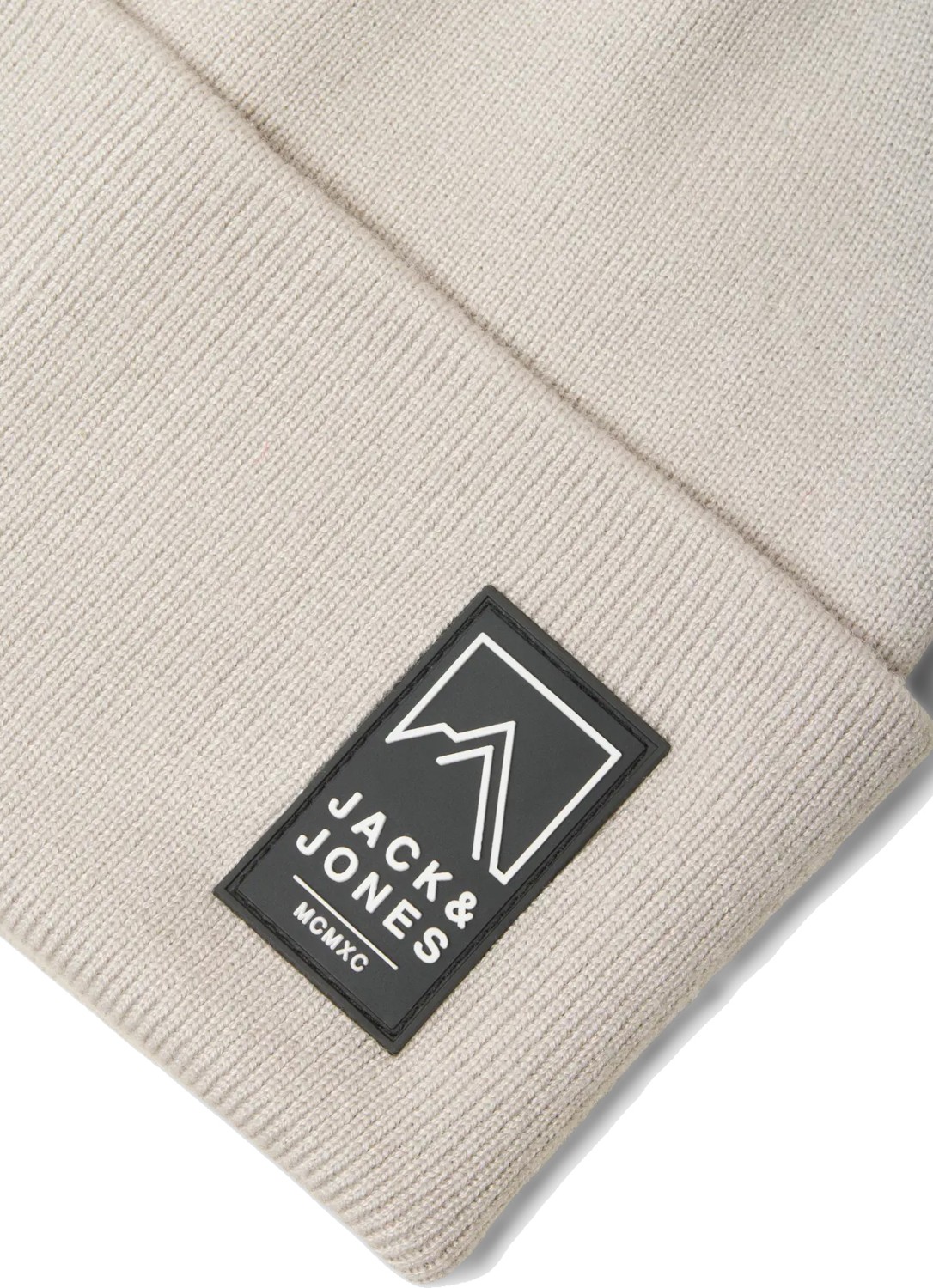 Jack & Jones Erkek Jacalpes Logo Detaylı Örme Bere 12286472 Gri görsel 3