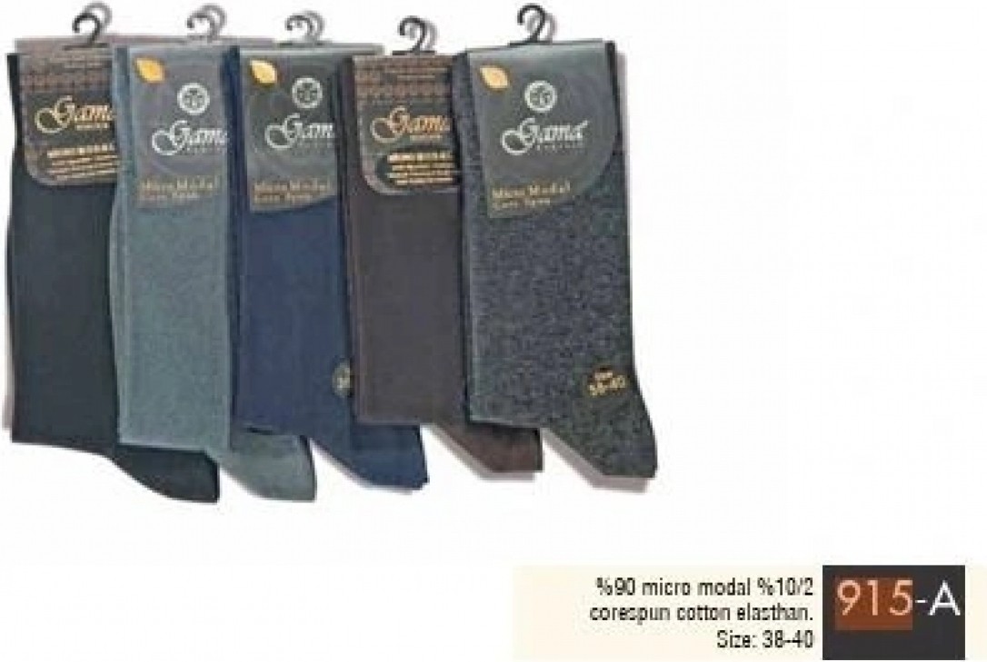 Pileli Store Gama 915 Erkek Mikro Modal Core Spun Pamuk Çorap görsel 3