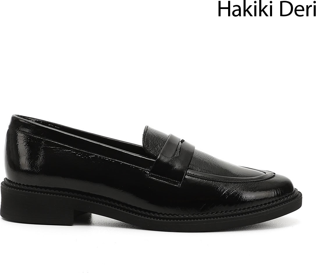 Gönderi(r) Kadın Vizon Antik Hakiki Deri Loafer Ayakkabı