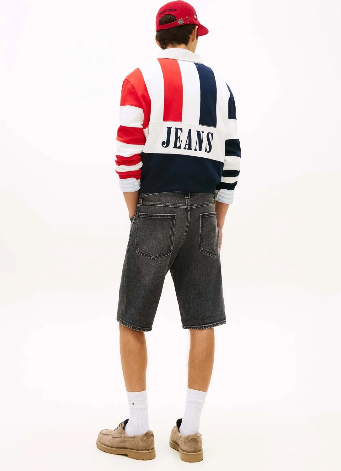 Tommy Jeans Siyah Erkek Denim Şort DM0DM229761BZ Siyah Denim Şort görsel 2