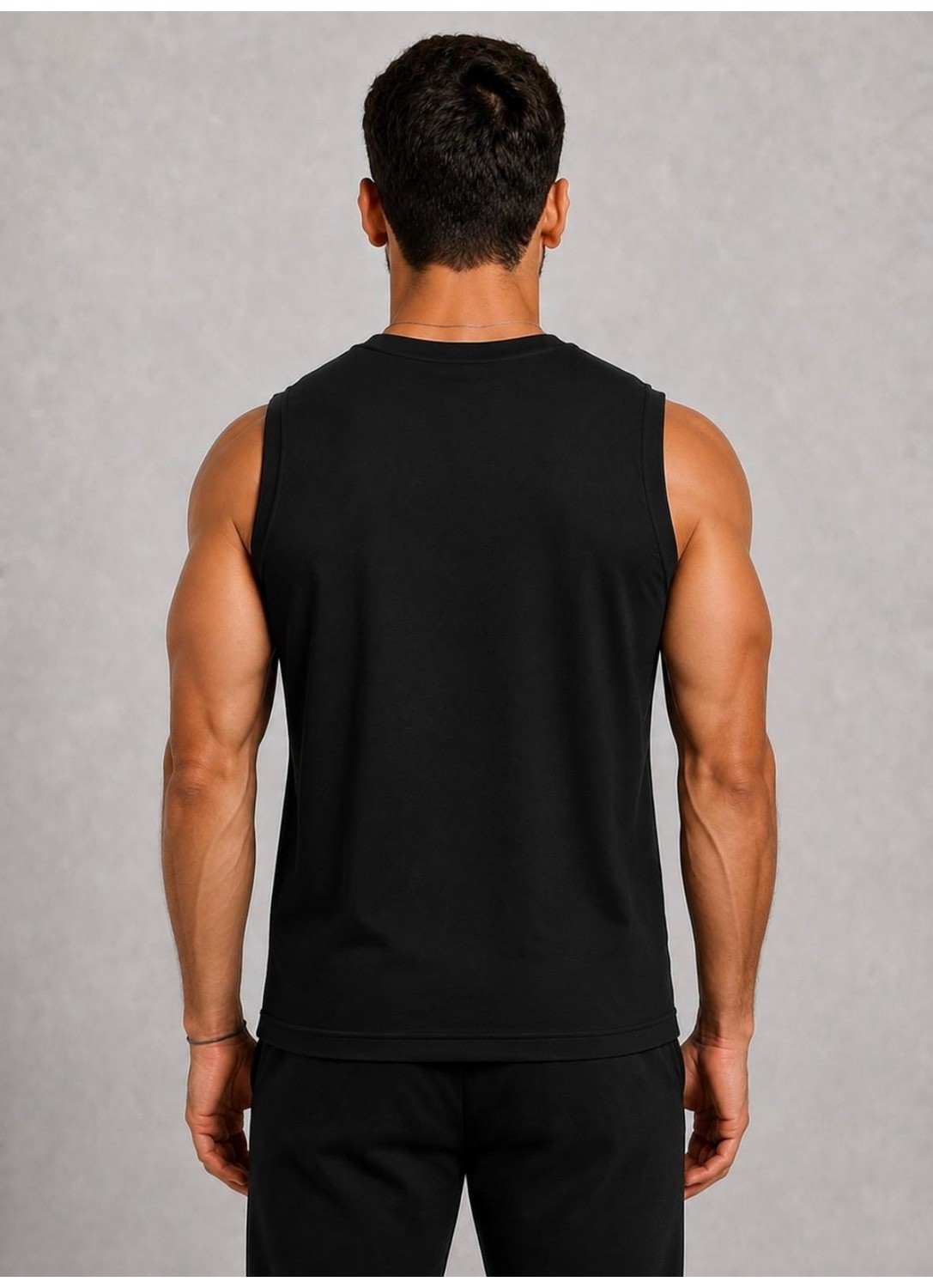 Axxel Erkek Bisiklet Yaka Kolsuz T-SHIRT-D690 görsel 3