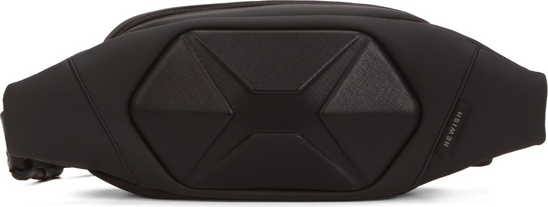 Newish Erkek Siyah Deri Crossbody Çapraz Göğüs Omuz ve Bel Çantası NEW333 görsel 3