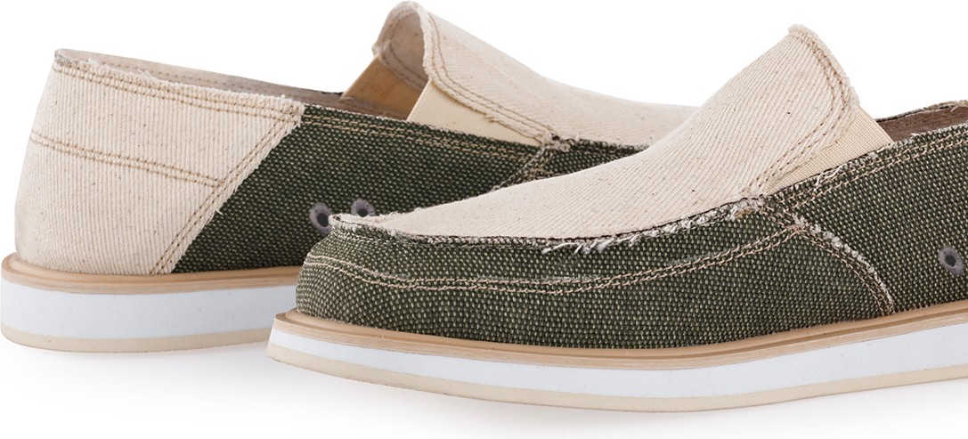 Vaneda Linen Espadril 1331 Keten Erkek Ayakkabı Bej-Haki görsel 4